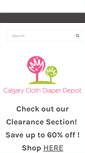 Mobile Screenshot of calgaryclothdiaperdepot.com