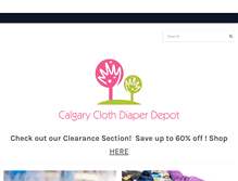 Tablet Screenshot of calgaryclothdiaperdepot.com